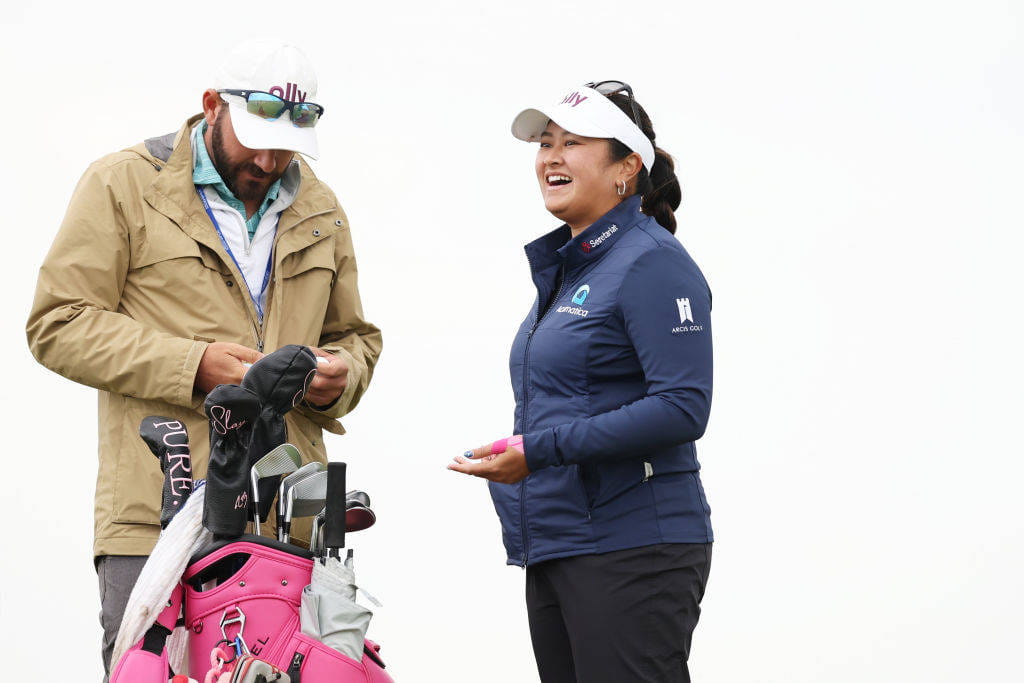 Lilia Vu cracks a smile ahead of the 2024 AIG Women